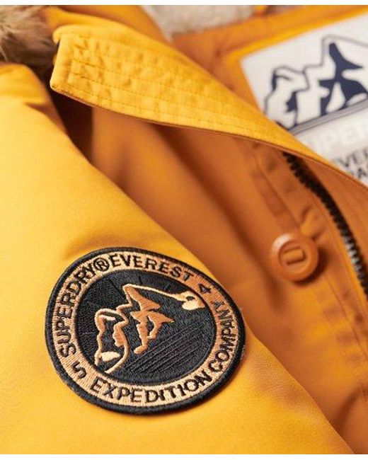 Superdry Multicolor Classic Embroidered Badge Everest Faux Fur Hooded Parka Coat for men