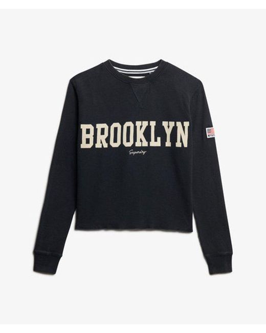 Superdry Blue & Co Athletic Essential Graphic Long Sleeve Top
