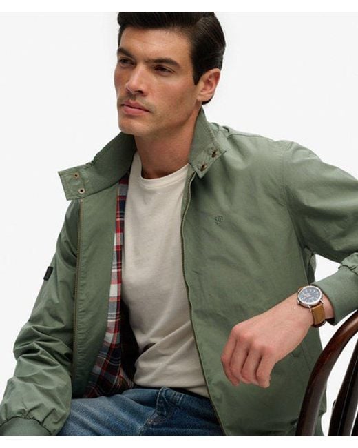 Superdry Green & Co Classic Harrington Jacket for men