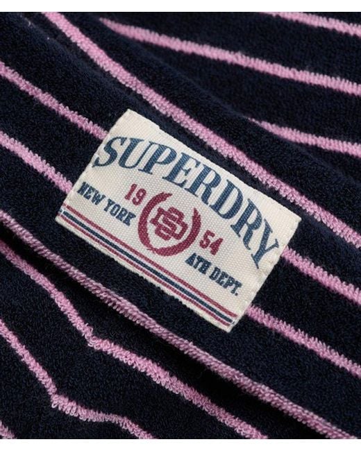 Superdry Red & Co Athletic Essentials Fold Over Towelling Shorts