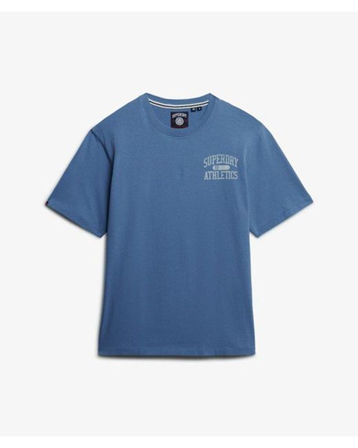 Superdry Blue & Co Vintage Athletic Essential Graphic T-shirt for men