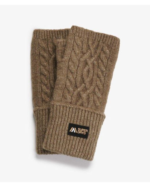 Superdry Natural & Co Cable Luxe Handwarmer Gloves