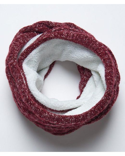 Superdry Red & Co Tweed Cable Snood