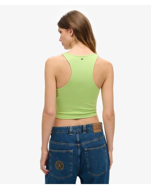 Superdry Green & Co Studios Jersey Racer Tank Top