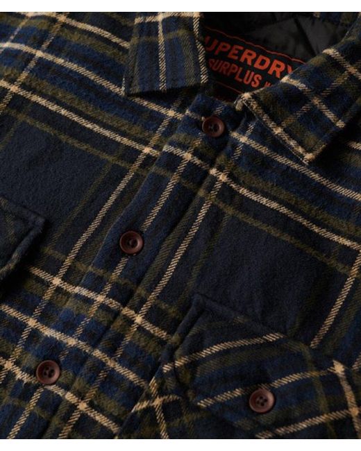 Superdry Black & Co Surplus Check Jacket for men