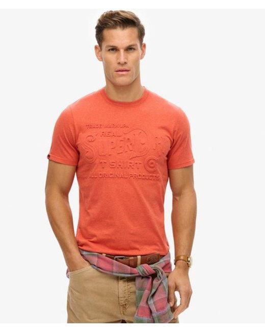 Superdry Orange & Co Workwear Embossed Relaxed T-shirt for men