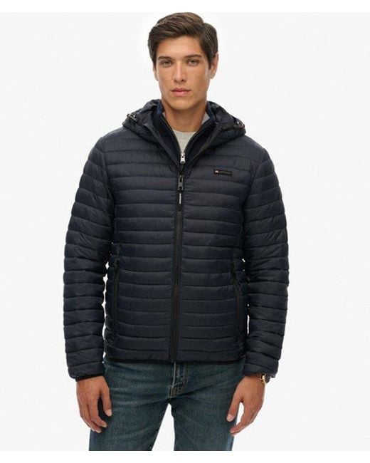 Superdry Black & Co Hooded Fuji Lite Jacket for men