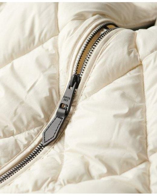 Superdry Natural Hooded Quilted Liner Jacket