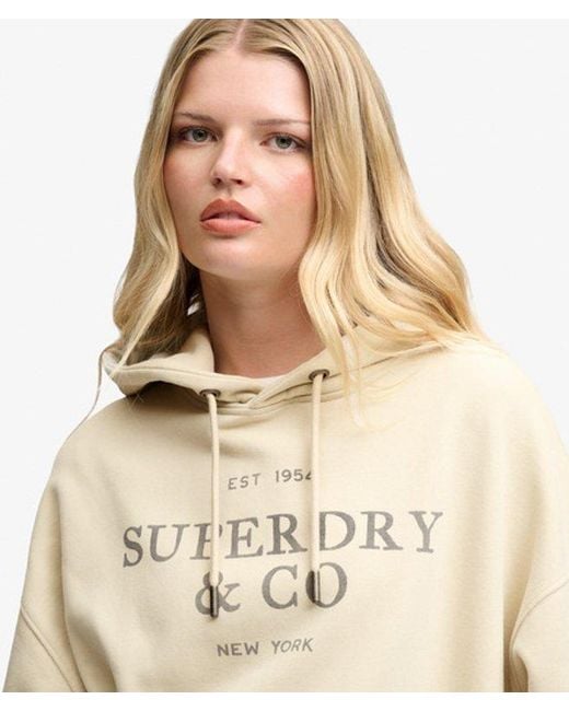 Superdry Natural Luxe Casual Relaxed Hoodie