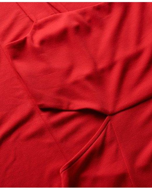 Superdry Jersey Midi-jurk Met Uitsnijding in het Red