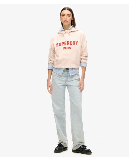 Superdry Natural & Co Sport Luxe Loose Hoodie