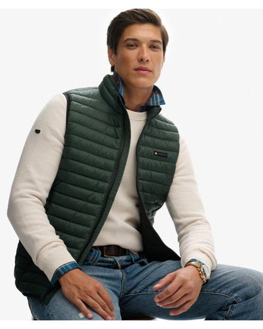 Superdry Green & Co Fuji Lite Padded Gilet for men