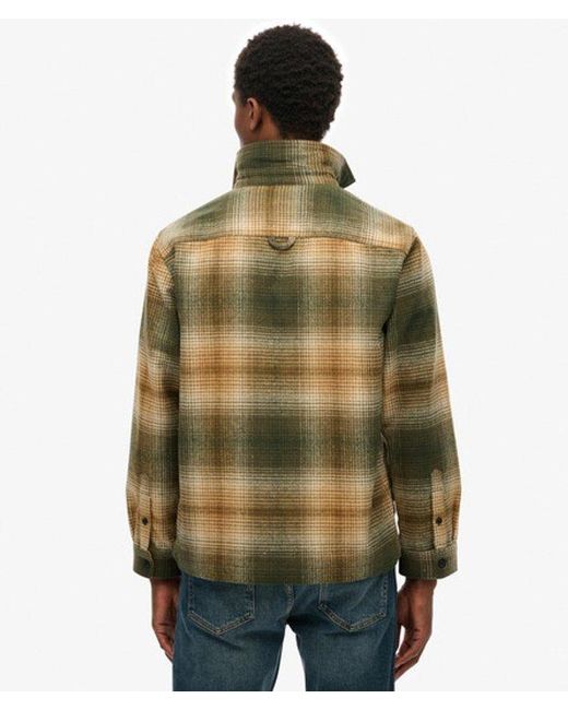 Superdry Green & Co Wool Blend Miller Overshirt for men