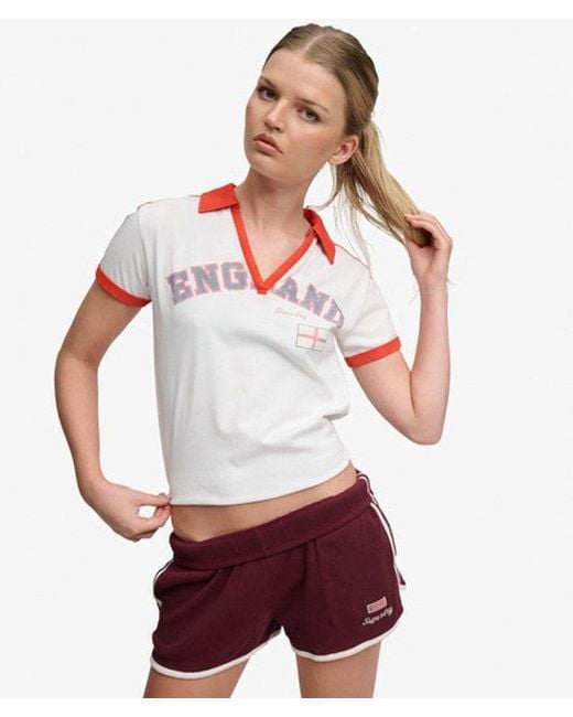 Superdry & Co Athletic Football Collared T-shirt
