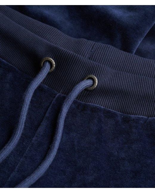 Superdry Blue & Co Velour Wide Leg joggers