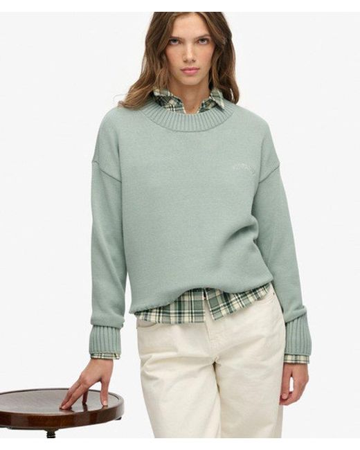 Superdry Green & Co Essential Crew Neckline Jumper