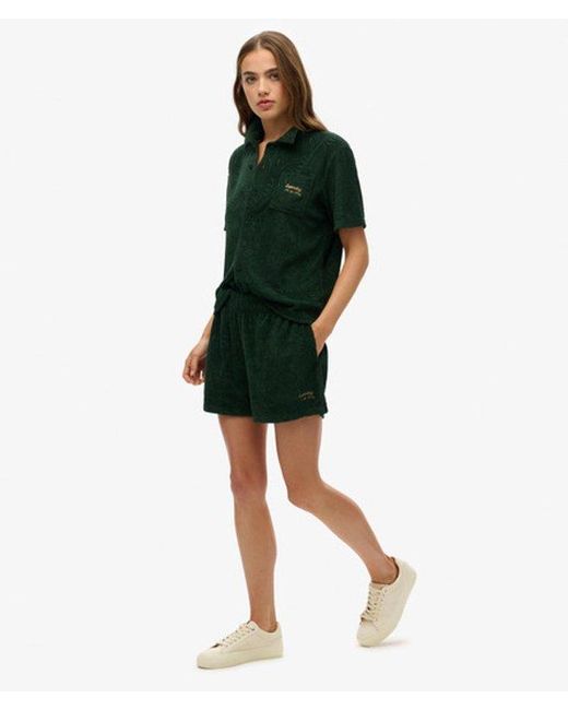 Superdry Green & Co Country Club Towelling Shorts