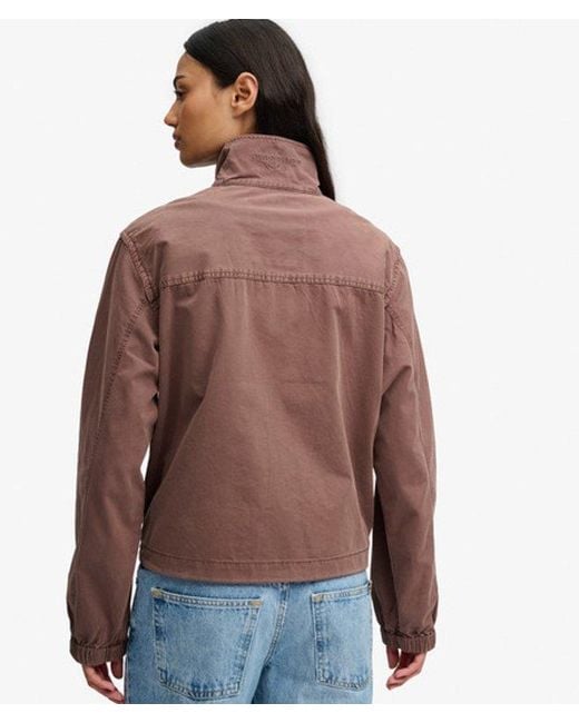 Superdry Brown & Co Cotton Harrington Jacket