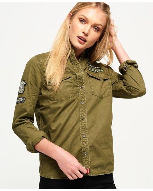 Superdry Cotton Rookie Patch Military 
