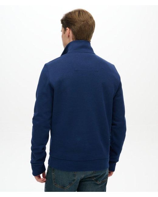 Superdry Blue & Co Core Pique Half Zip Sweatshirt for men