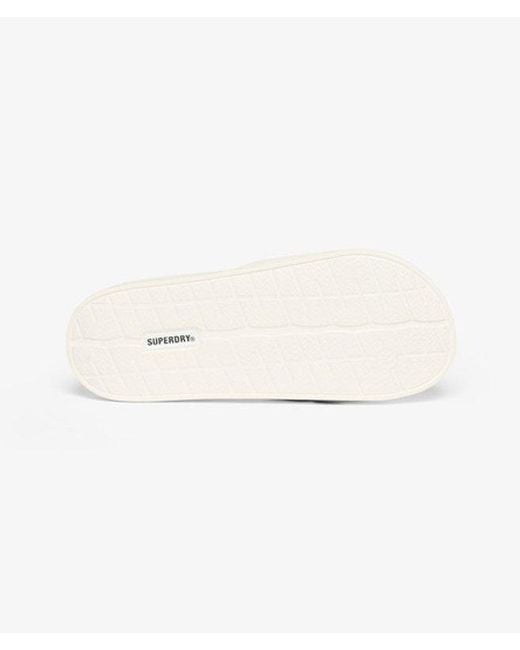 Superdry White & Co Vegan Core Pool Sliders