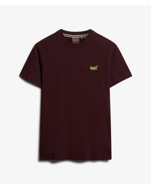 Superdry Red & Co Essential Logo T-shirt for men
