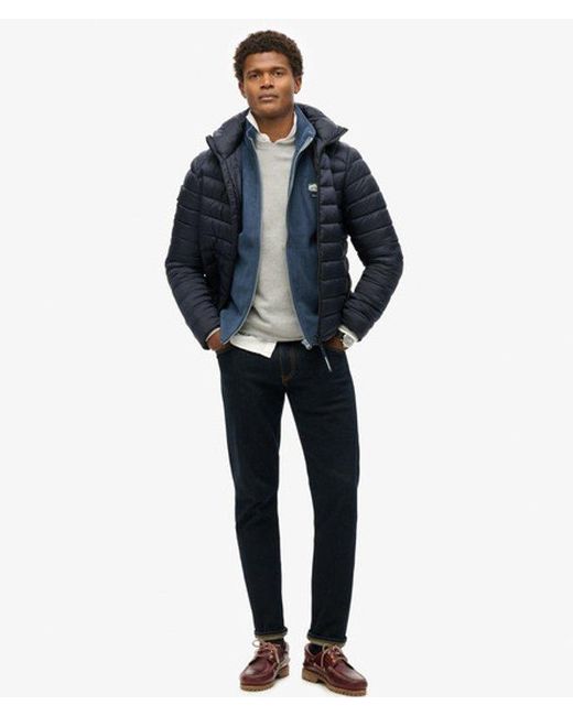 Superdry Blue Active Fleece Gilet for men