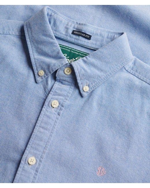 Superdry Blue & Co Preppy Oxford Short Sleeve Shirt for men
