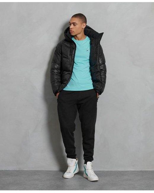superdry black puffer jacket