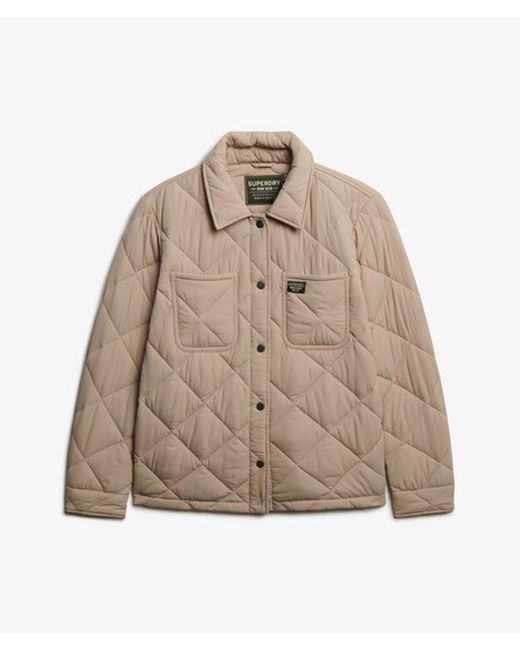 Superdry Natural Quilted Chore Liner Jacket