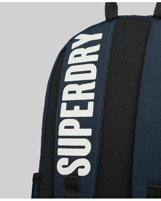 Superdry Blue Patched Montana Backpack