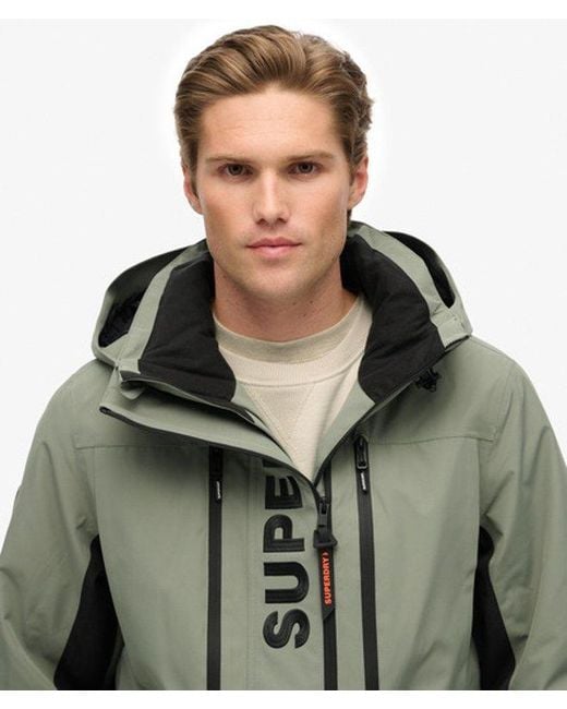 Superdry Ultimate Freestyle Ski-jack in het Green voor heren
