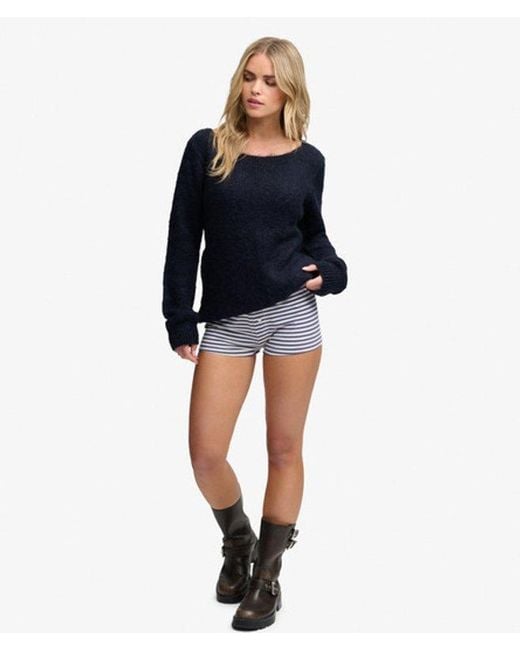 Superdry Blue & Co Athletic Essentials Jersey Pyjama Shorts