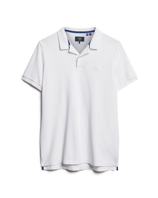 Superdry White & Co Classic Pique Polo Shirt for men