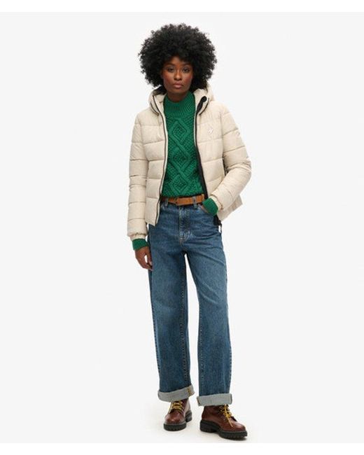 Superdry Natural & Co Hooded Spirit Sports Puffer Jacket