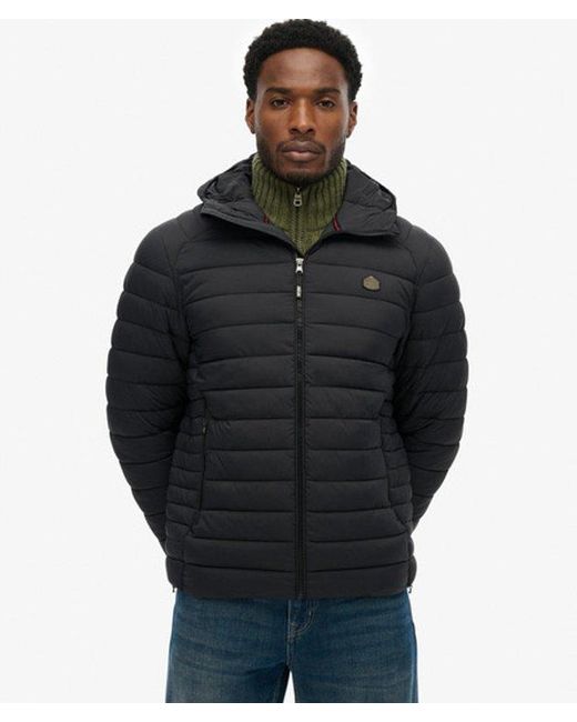 Superdry Black & Co Hooded Fuji Lite Jacket for men