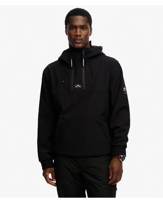 Superdry Black & Co Freestyle Softshell Ski Hoodie