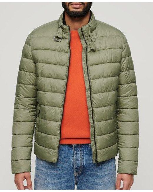 Superdry Green Lightweight Quilted Padded Jacket for men