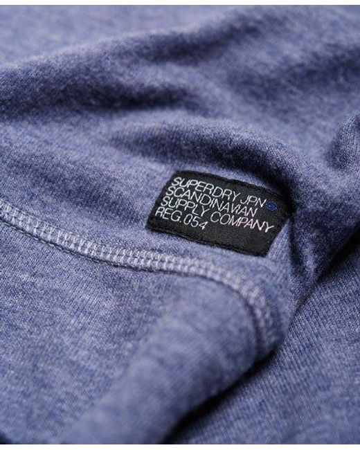 Superdry Blue Nordic Brushed Top Pale