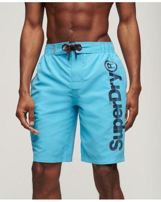 Superdry Blue Classic Boardshorts for men