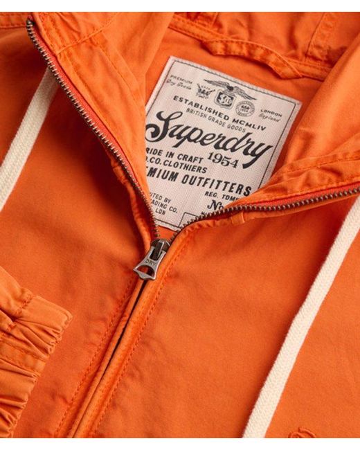 Superdry Orange & Co Hooded Washed Twill Jacket