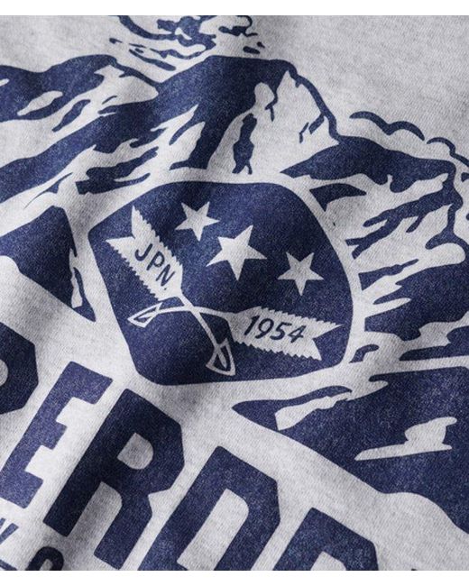 Superdry White Oversized Outdoors Graphic Crew Sweatshirt