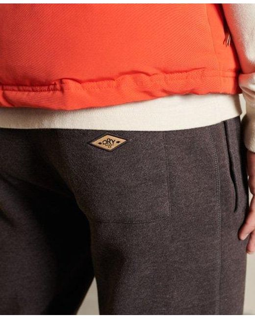 Superdry Purple Script Style Workwear Joggers Bison for men