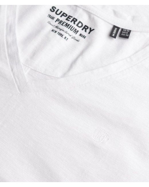 Superdry Gray & Co Studios Slub Embroidered T-shirt