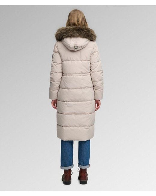 Superdry Blue & Co Everest Fully Lined Quilted Long Puffer Coat