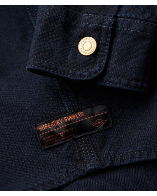 Superdry Blue & Co Surplus Canvas Overshirt for men