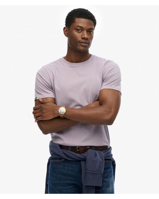 Superdry Purple Classic Essential T-shirt for men