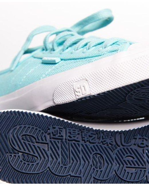 Superdry Blue Low Pro Sneakers Soft Mint
