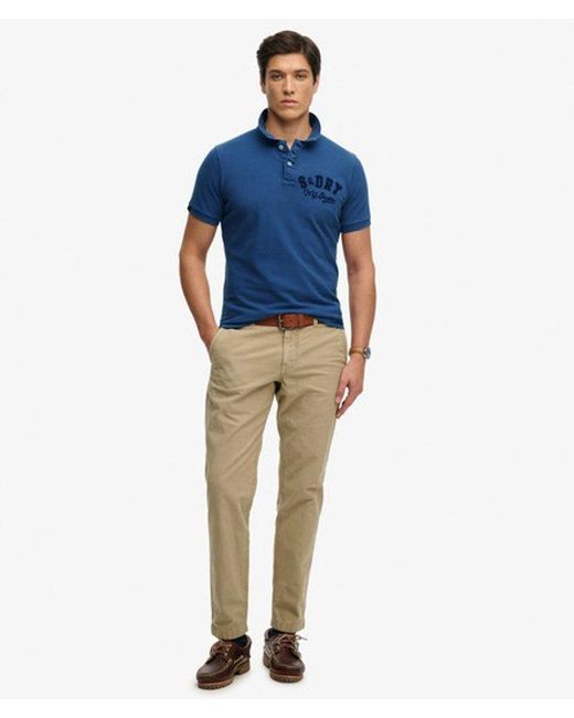 Superdry Blue & Co Vintage Athletic Polo Shirt for men