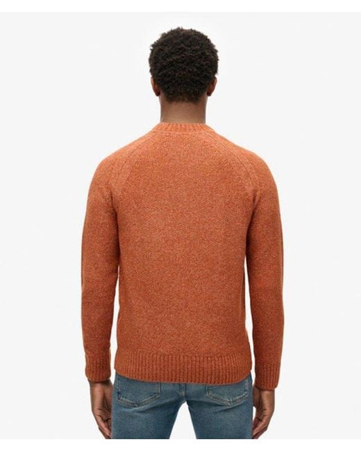Superdry Red & Co Chunky Raglan Jumper for men